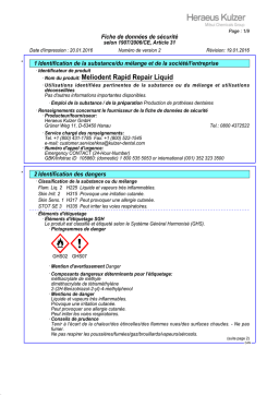 Heraeus Kulzer Meliodent Rapid Repair Liquid Manuel utilisateur