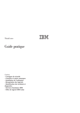 IBM ThinkCentre Mode d'emploi