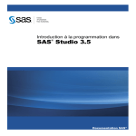 SAS SAS Studio 3.5 Manuel utilisateur