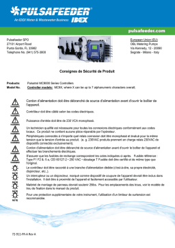 Pulsafeeder Pulsatrol MC9000 MC9X Manuel utilisateur