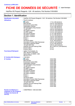 HaloPlex HS ILM: Fiche de Sécurité + Chat IA