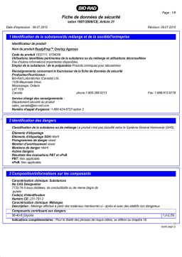 ReadyPrep™ Overlay Agarose Fiche de Sécurité | AI Chat