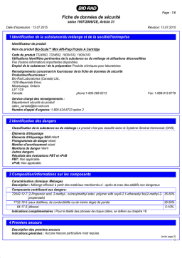 Bio-Rad Bio-Scale™ Mini Affi-Prep Protein A Manuel utilisateur