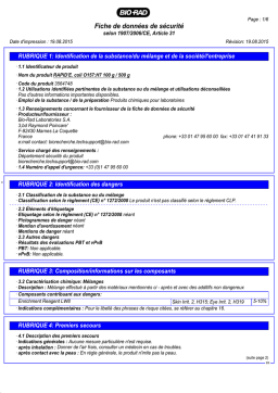 Bio-Rad 100 g / 500 g Manuel utilisateur