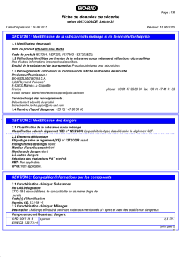 Affi-Gel Blue Media: Instructions IA & PDF