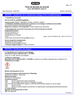 Bio-Rad E. coli HB101 lyophilized Manuel utilisateur