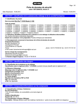 Bio-Rad Bio-Plex COOH Beads (1-100) Manuel utilisateur