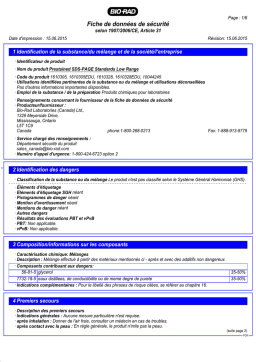 Bio-Rad Prestained Low Range Manuel utilisateur