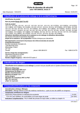 Ready Gel® Tris-HCl: Fiche de Sécurité + IA Chat