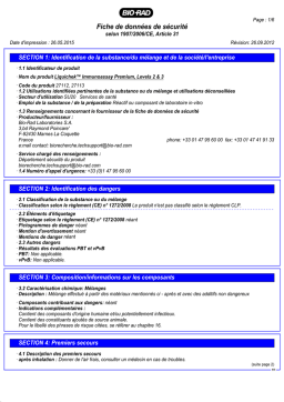 Bio-Rad Levels 2 & 3 Manuel utilisateur