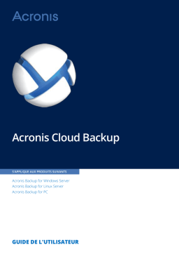 Acronis Backup Cloud : Guide de l'Utilisateur + AI Chat