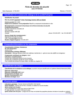 Bio-Rad Liquichek™ S2E Low Opiate Manuel utilisateur