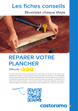 Castorama Plancher Manuel utilisateur