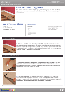 Dalles aggloméré : Guide pose + IA Chat & PDF