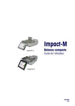 Mettler Toledo Impact M v2 Mode d'emploi