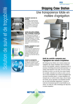 Mettler-Toledo SCS Manuel utilisateur