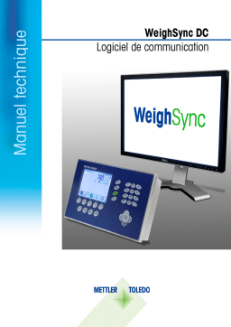 Mettler Toledo WeighSync DC Mode d'emploi