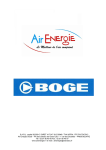 Boge compresseur d'air Manuel utilisateur