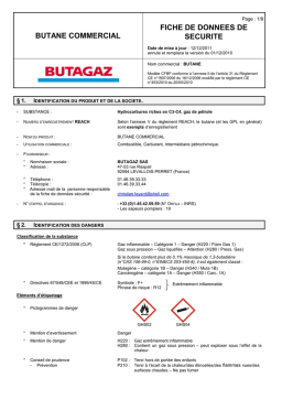 Butagaz Commercial Manuel utilisateur