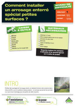 Arrosage enterré: Guide d'installation + Chat IA