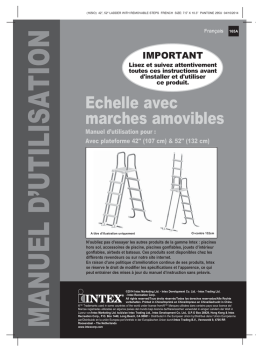 Intex 42, 52 Échelle de piscine: Chat IA + PDF