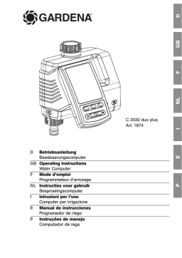 Gardena C 2030 duo plus Mode d'emploi