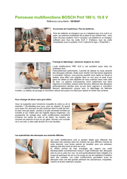 BOSCH PMF 180 LI, PMF 10,8 LI: Chat IA & PDF