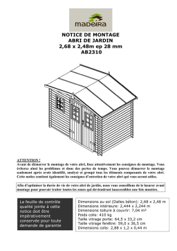 MADEIRA AB2310 Notice de Montage + AI Chat & PDF