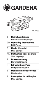 Gardena 1490 Mode d'emploi