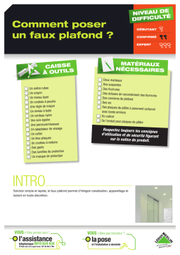 Guide d'installation Faux plafond + AI Chat & PDF