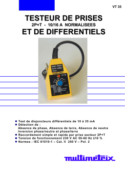 VT 35 Testeur de prises | Chat IA & PDF