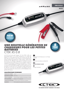 CTEK XS 0.8 Manuel utilisateur