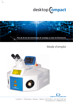 Dentaurum desktop Compact: Mode d'emploi + IA