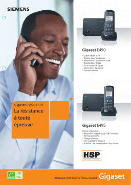 Gigaset E49 0 Manuel utilisateur