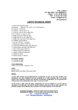 Fiche technique éclairage L'Usine: AI Chat & PDF