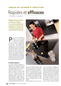 Tables Induction : Test, Avis + PDF et Chat IA