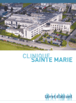 Clinique Sainte Marie livret d'accueil Manuel utilisateur