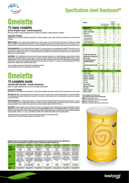 Energy Diet Omelette: Chat IA et Téléchargement PDF