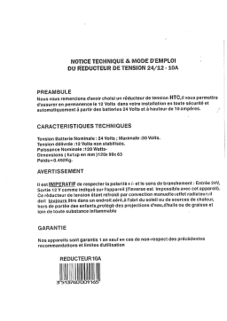 Réducteur HTC 24/12-10A: Notice Technique + Chat IA