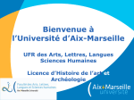 Aix-Marseille Universit&eacute; Histoire de l'art et arch&eacute;ologie Manuel utilisateur