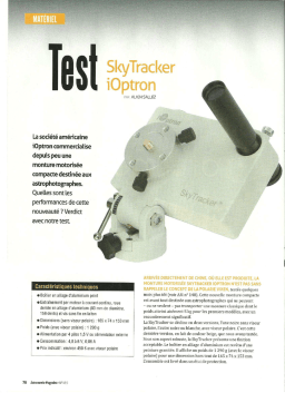 Test iOptron SkyTracker | Chat IA & Téléchargement PDF