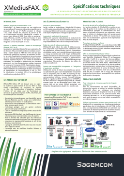 SAGEMCOM SP XMediusFAX Manuel utilisateur