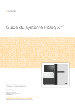 illumina HiSeq X MC Manuel utilisateur