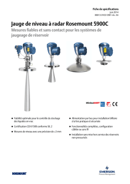 Rosemount 5900C Radar spécification