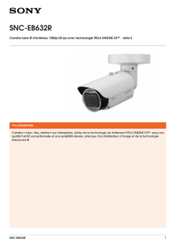 Sony SNC-EB632R : Fiche technique + IA Chat