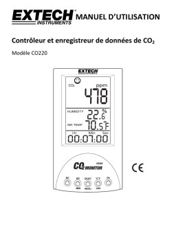 Extech CO220 Manuel utilisateur