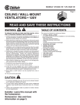 CFL90A1151, CFL150A1151 Ventilateurs | Chat IA &amp; PDF