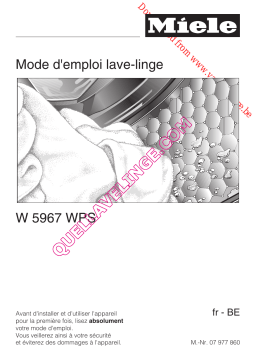 Miele W 5967 WPS : Mode d'emploi | AI Chat & PDF Access