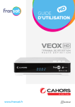 VEOX HD Manuel d'utilisation | Chat IA &amp; T&eacute;l&eacute;chargement PDF