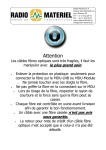 C&acirc;bles &agrave; fibre optique: Instructions | AI Chat &amp; PDF